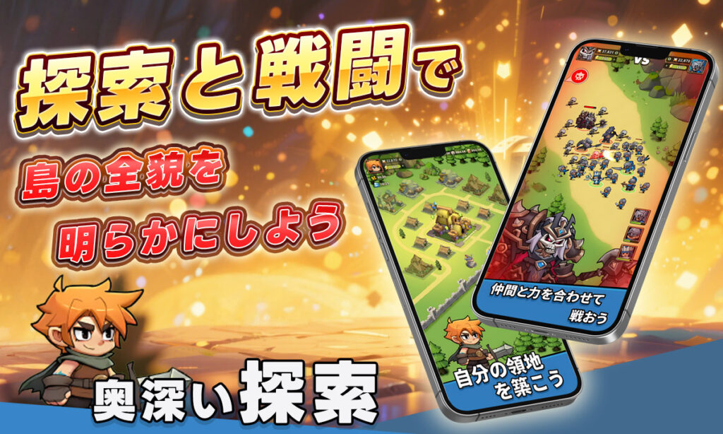 探索と戦闘で島の全貌を明らかにしよう