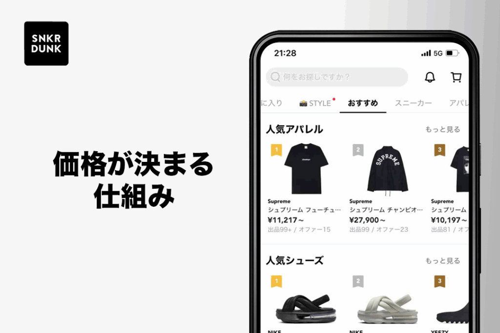 スニーカーダンクはなぜ安い？価格が決まる仕組み